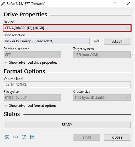 Bypass Windows 11 requirements using Rufus | Rufus device detection