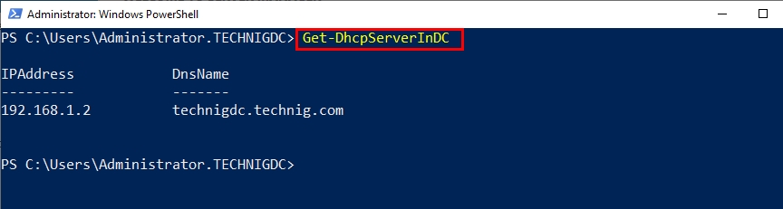 Windows PowerShell Command to Check Authorized DHCP Servers in Active Directory