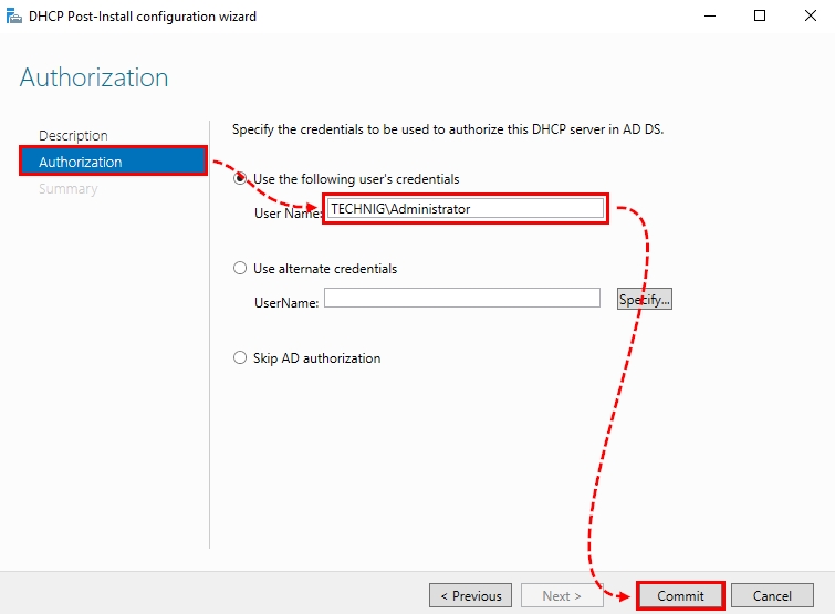 Authorizing DHCP to Active Directory on Windows Server 2022 Using Server Manager