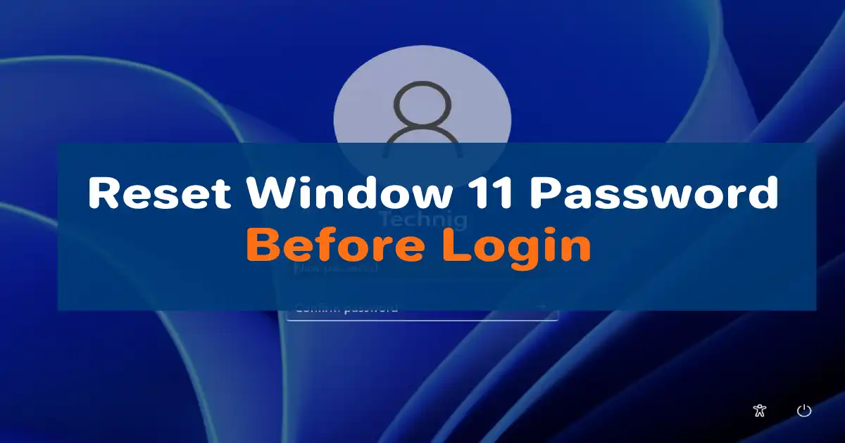 Reset Windows 11 Password