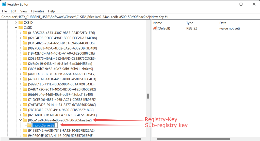 Sub-Registry key/How to enable Windows 10 context menu in windows 11 | disable show more options