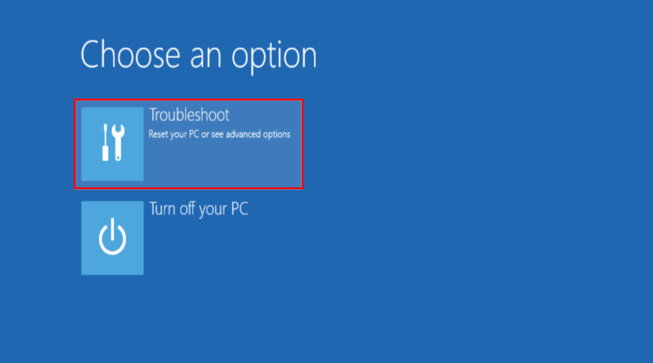 Troubleshoot Window