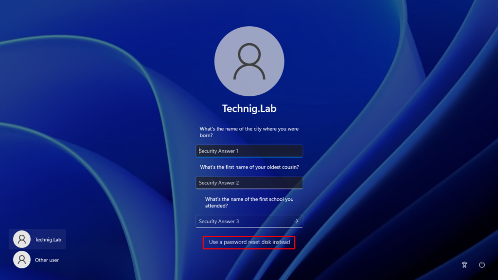 How to Reset Password on Windows 11 before Login