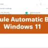 Schedule Automatic Backup
