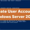 Create New User Account