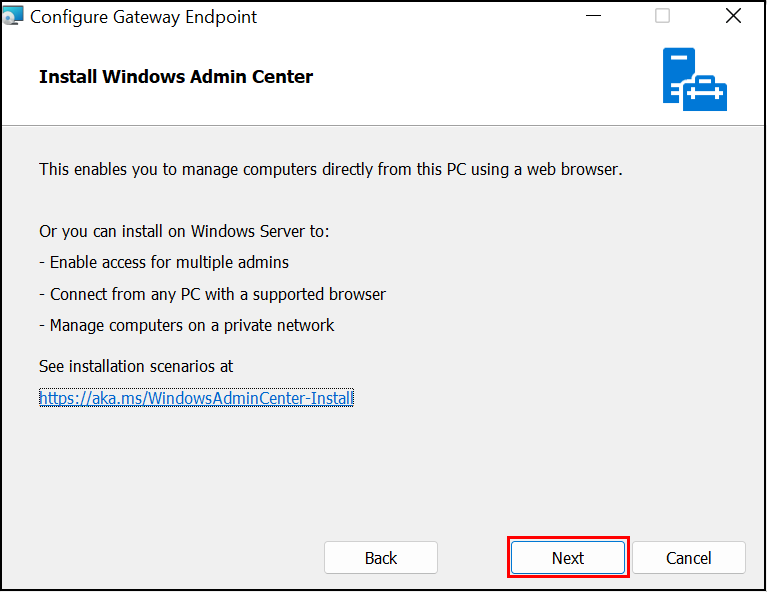 How to Download and Install Windows Admin Center on Windows Server 2022