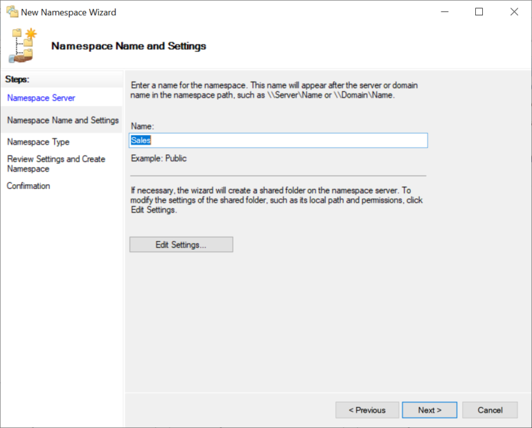 How to Install and Configure DFS Namespace in Server 2022
