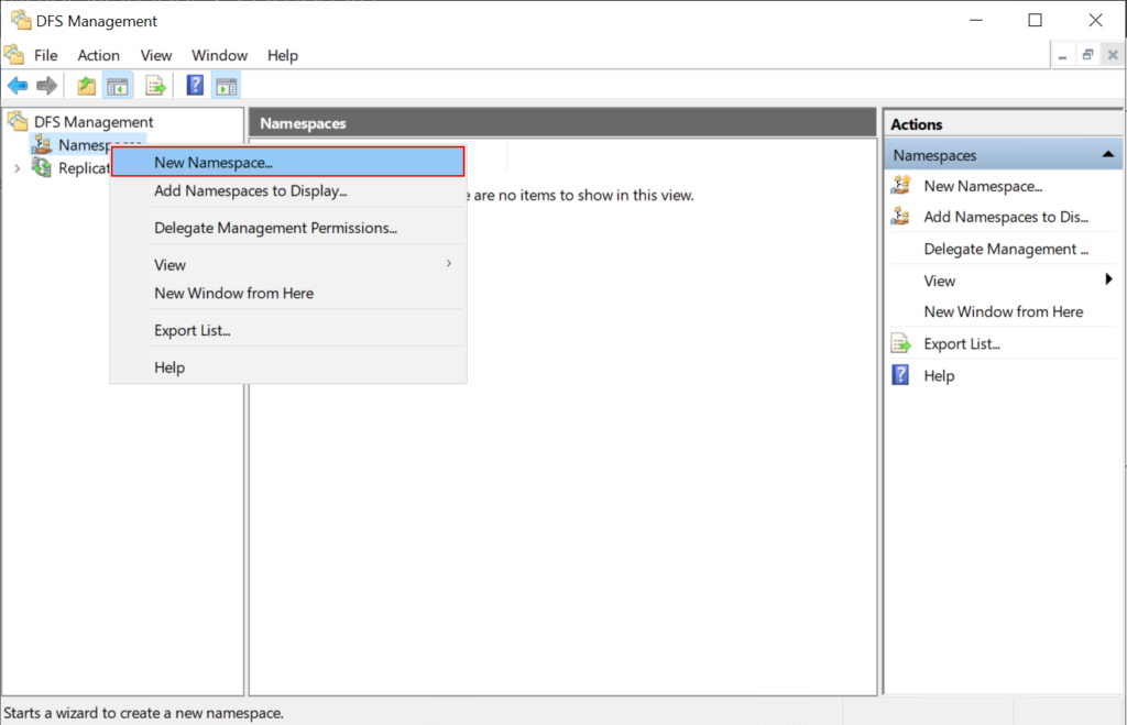 How to Install and Configure Distributed File System Namespace