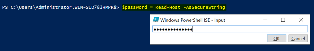 Define password statement