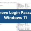Remove Login Password on Windows 11