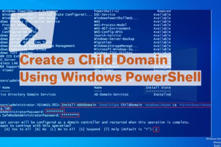 Create a Child Domain in Server 2022 Using PowerShell