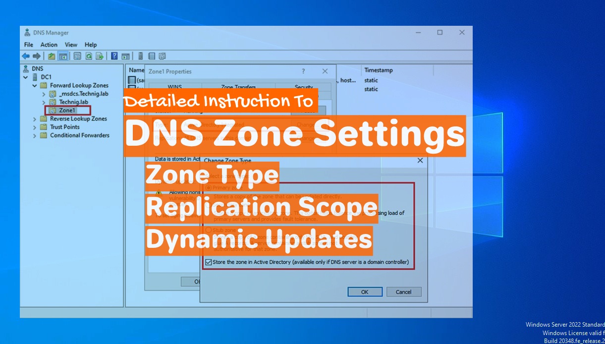 Detailed Instruction to Change a DNS Zone Settings