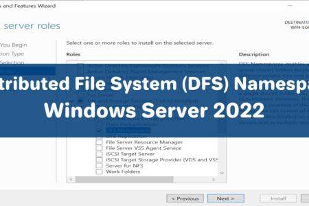 Install and Configure Distributed File System in Windows Server 2022